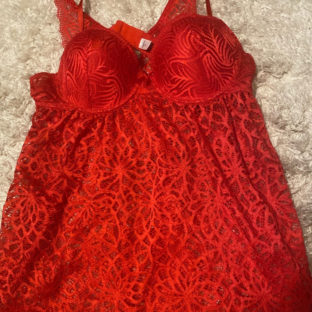 Cutest red lingerie dress that you can even wear out!